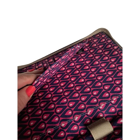 FOSSIL Key Per Tablet Book Kindle Cover/Organizer Canvas Floral Zip Closure - Picture 7 of 12